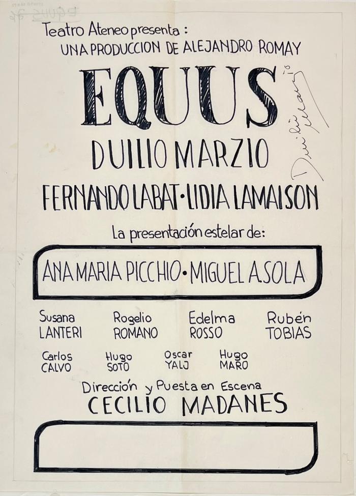 Boceto de Escenografía.