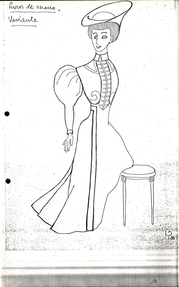 Figurín de vestuario 