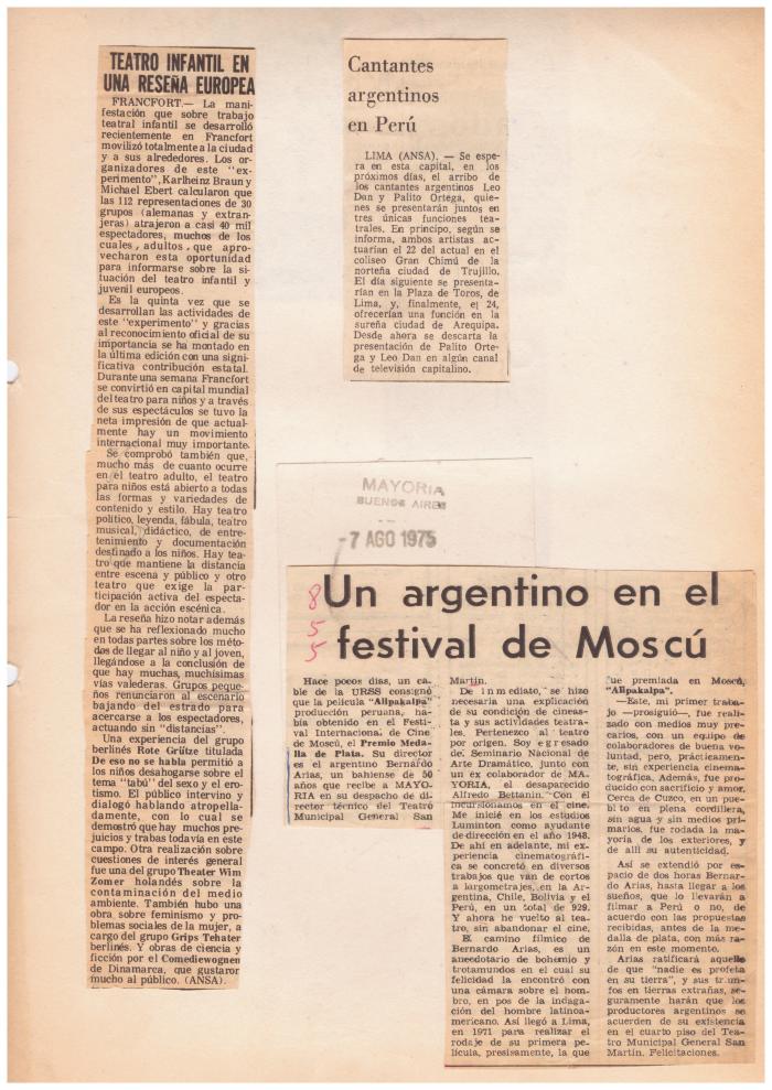 Articulo de prensa. 