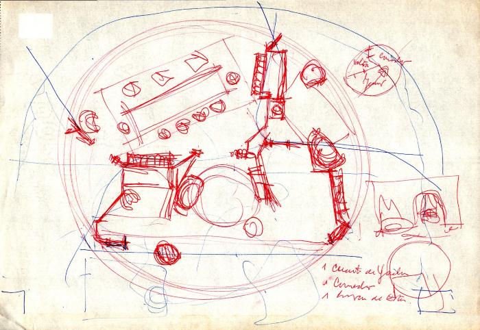 Boceto de escenografía. 