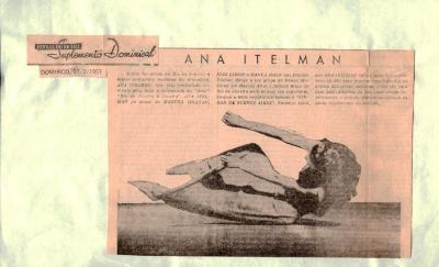 Fondo Ana Itelman: Recortes de prensa.