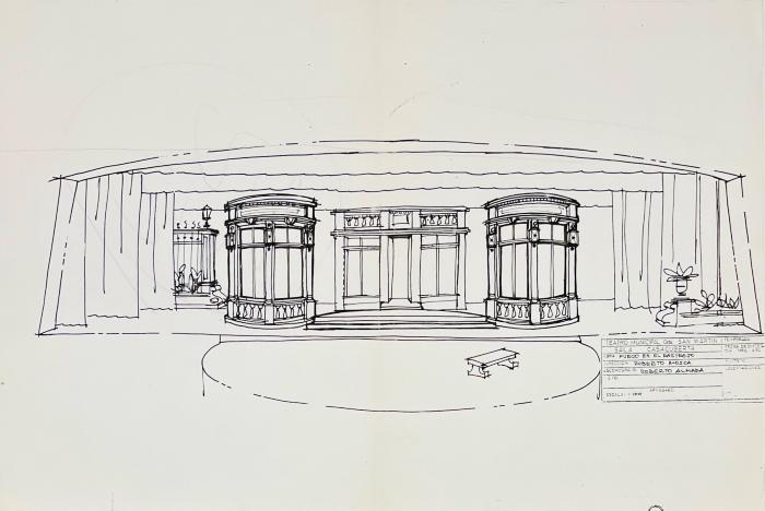 Boceto de escenografía 