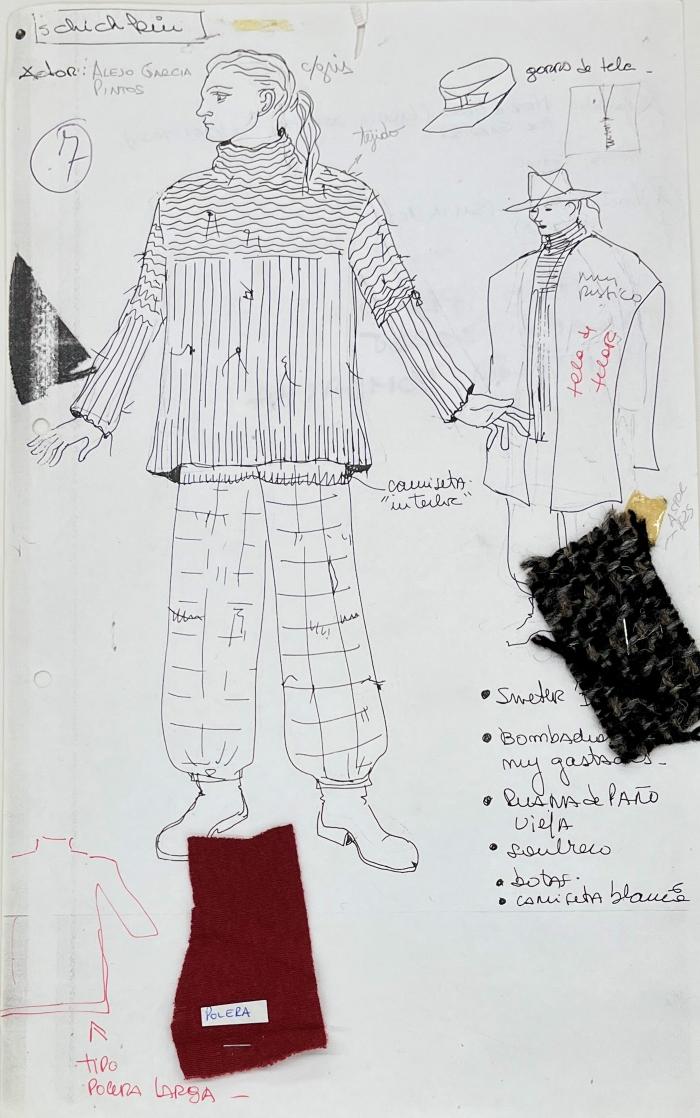Figurín de Vestuario.