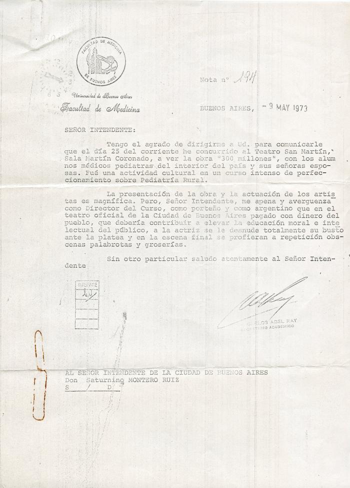 Copia Nota 194 - Facultad Medicina.