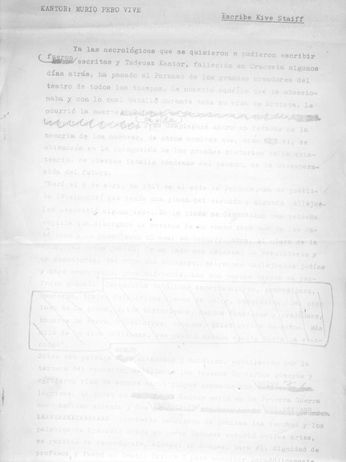 Fax Fallecimiento Kantor.