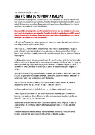 En Off: El Adulador 01