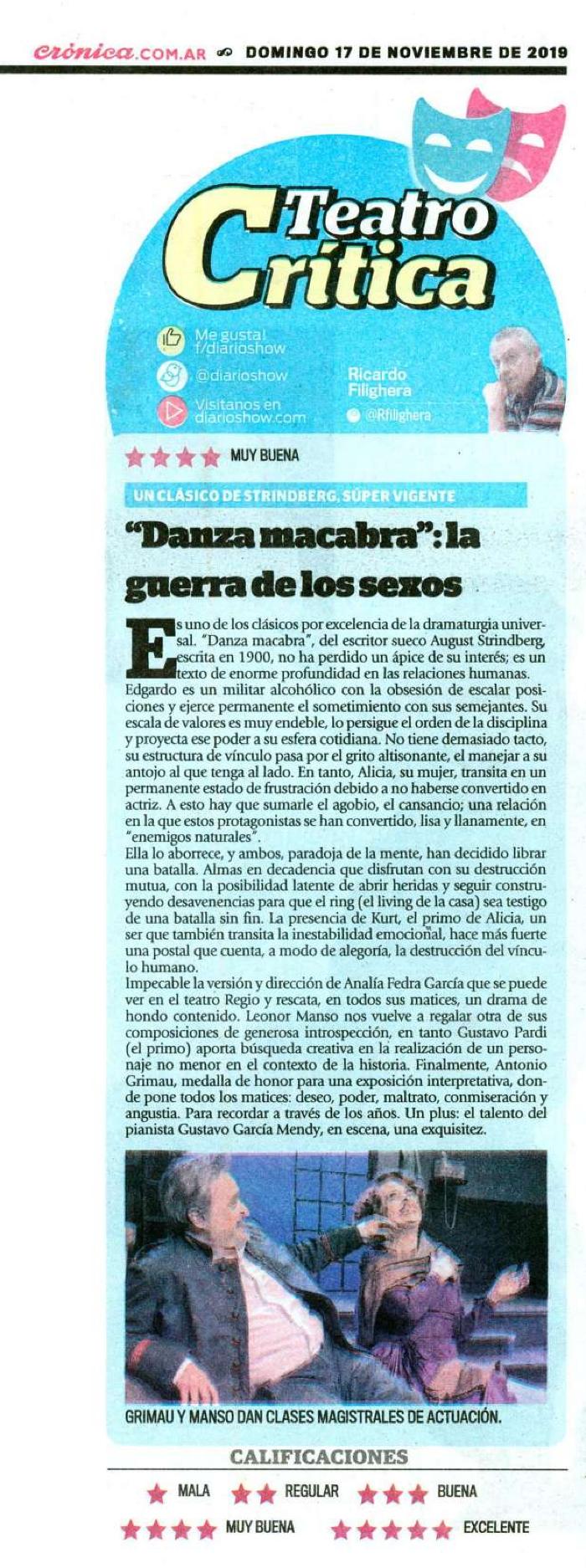 Prensa: Danza macabra 