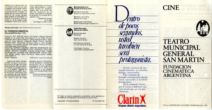 Programa de cine: El cine alemán de los años '30