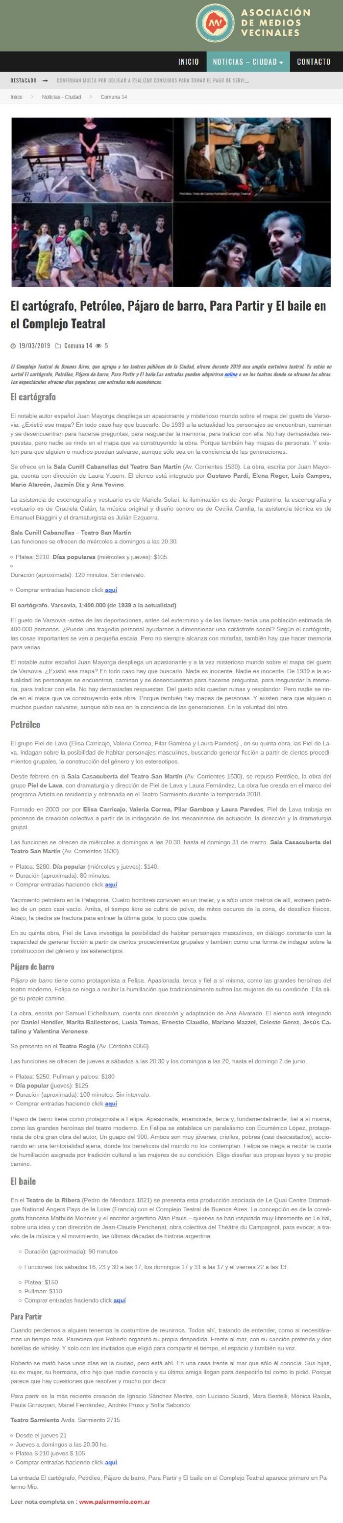 Prensa: Pájaro de barro  