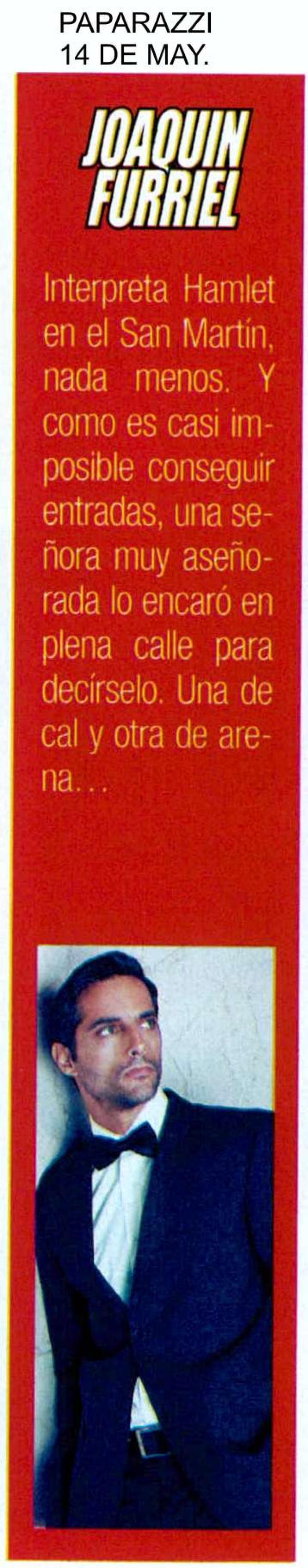 Prensa: Hamlet.     