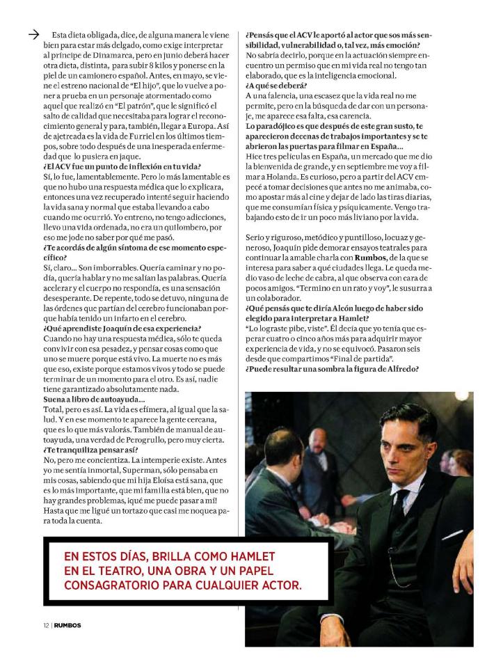 Prensa: Hamlet.       