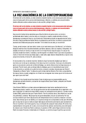 En Off: La vis cómica.  