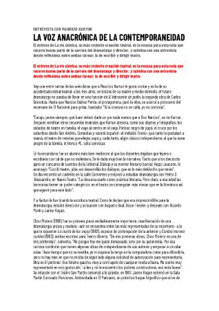 En Off: La vis cómica.  