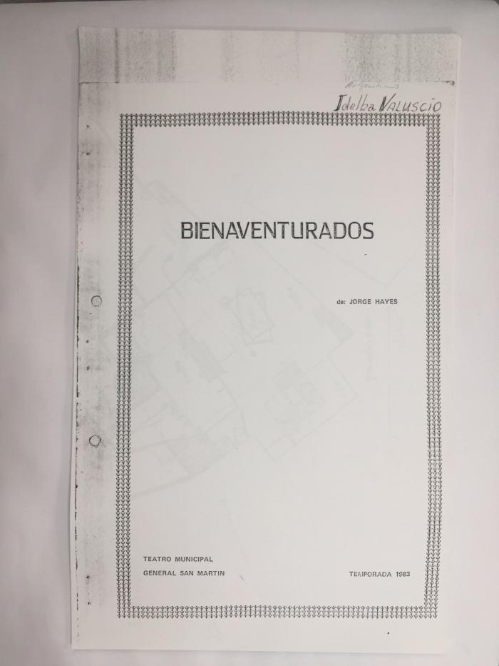 Texto de la obra Bienaventurados.