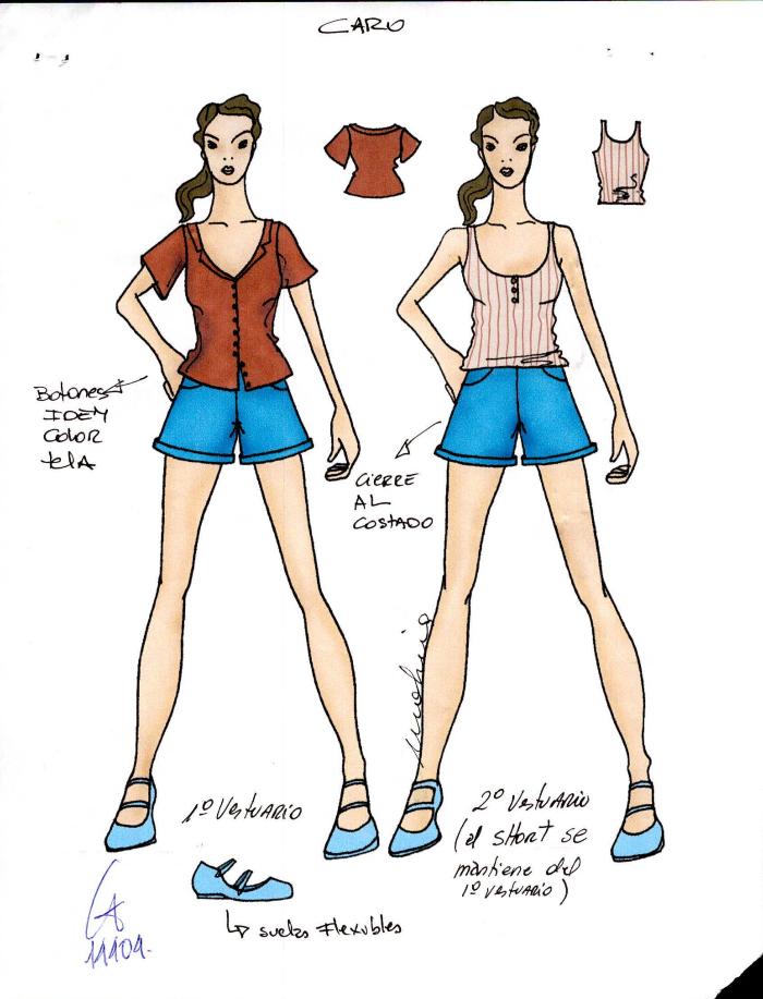 Figurín de Vestuario.