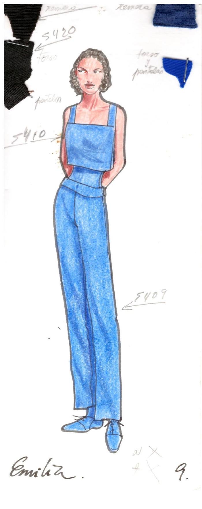 Figurín de Vestuario.