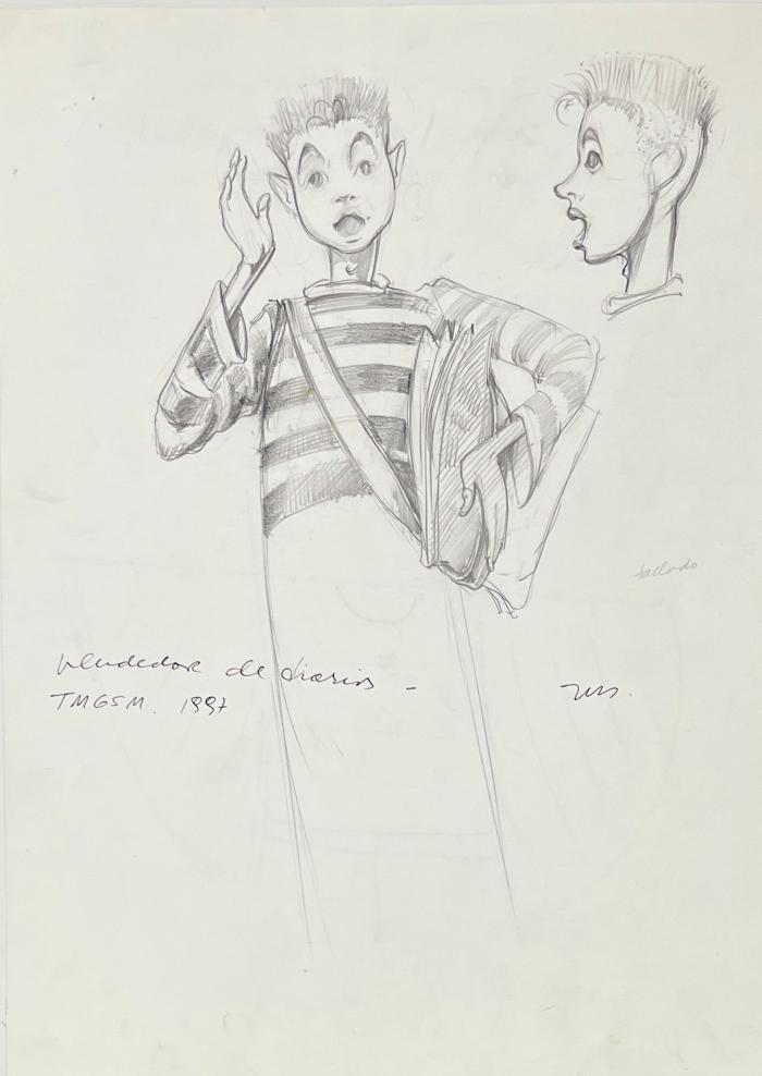 Boceto de Vestuario. 