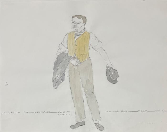 Figurín de Vestuario. 