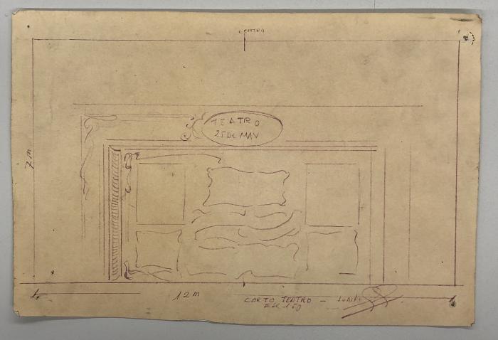Plano de escenografía.