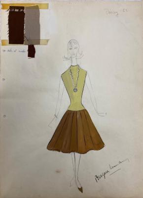 Figurín de vestuario.