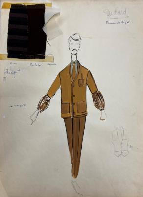 Figurín de vestuario.