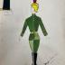 Figurín de vestuario.