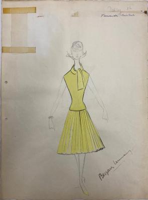 Figurín de vestuario.