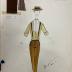 Figurín de vestuario.