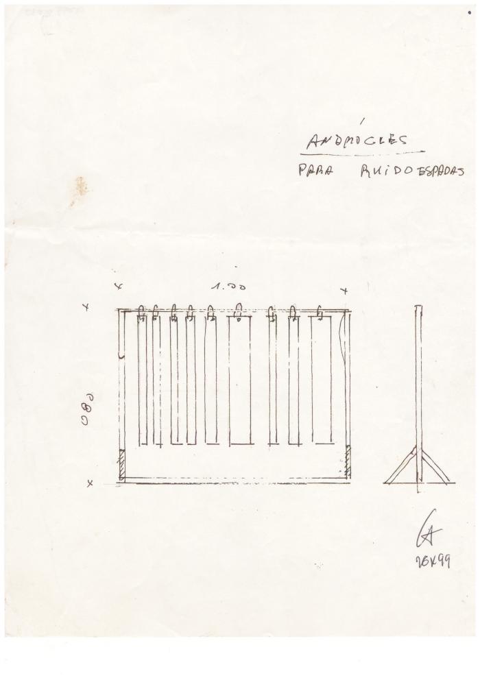 Boceto de utilería. 