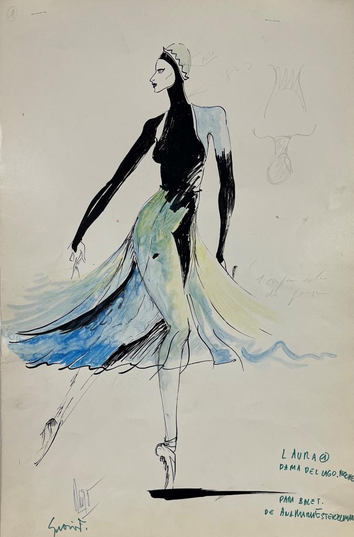 Figurín de vestuario