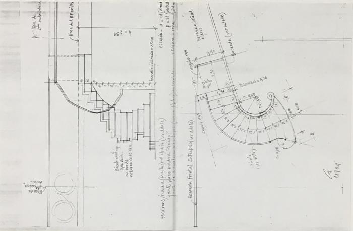 Planos de escenografía.