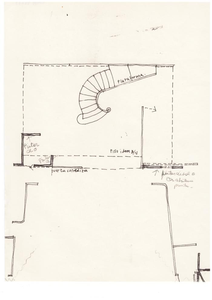 Planos de escenografía.