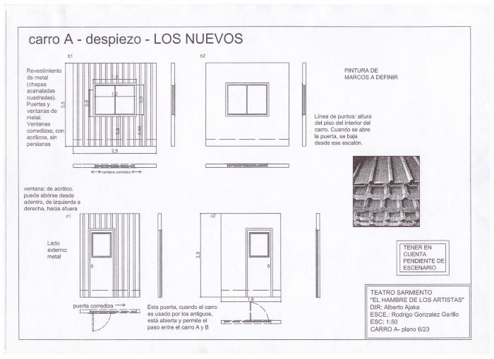 Plano de Escenografía. 