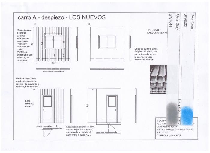 Plano de Escenografía. 