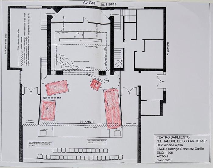 Plano de Escenografía.  