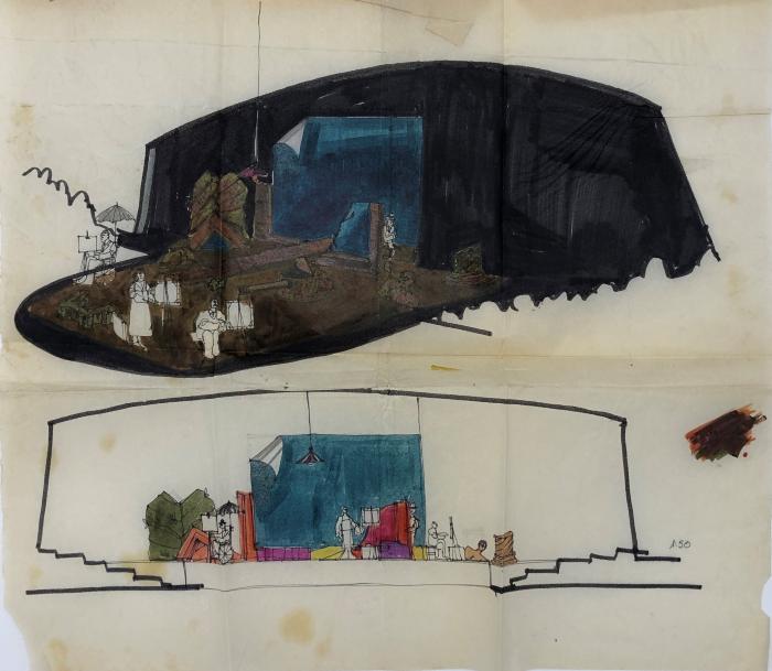 Boceto de escenografía