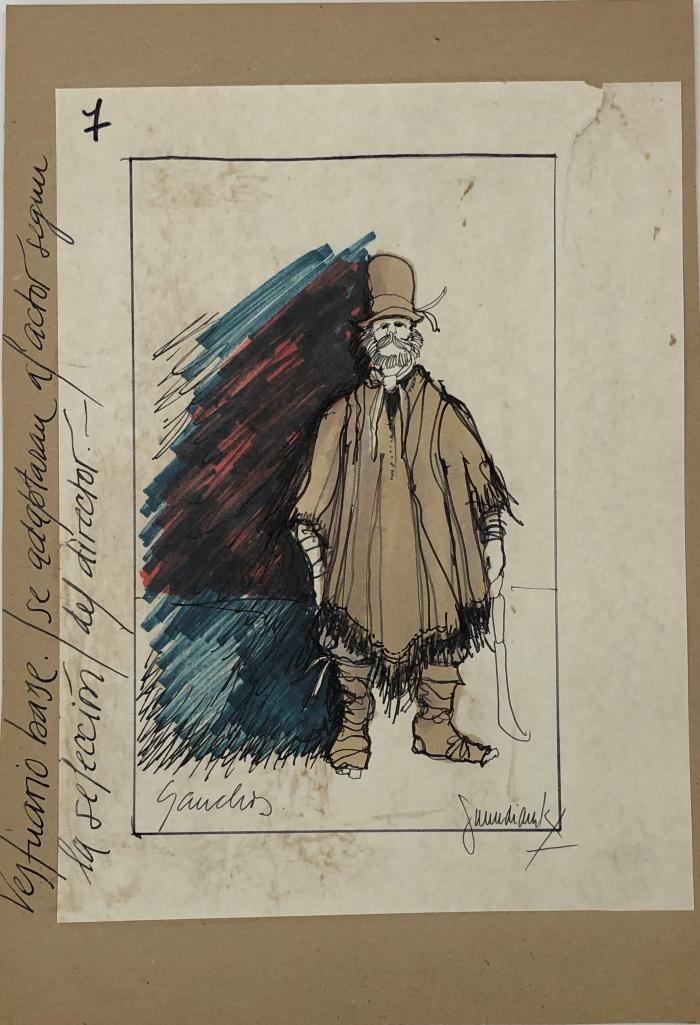 Figurín de vestuario