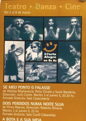 Afiche de Festival Porto Alegre en Buenos Aires.