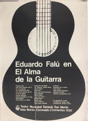 Afiche de Eduardo Falú - El alma de la guitarra.