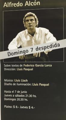 Afiche de Alfredo Alcón.