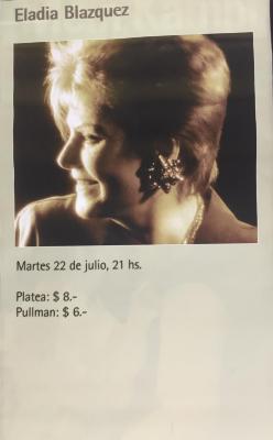 Afiche de Eladia Blázquez.