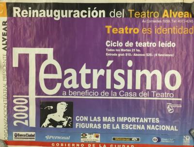 Afiche de Teatrísimo.