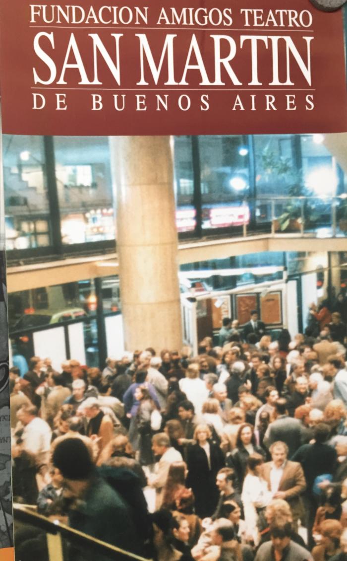 Afiche de Fundación Amigos del Teatro San Martín de Buenos Aires.