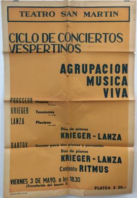 Ciclo de Conciertos Vespertinos - Agrupación de música viva.  