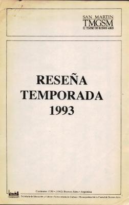 Memoria temporada 1993.