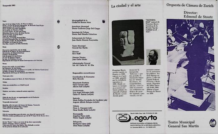Programa de Orquesta de cámara de Zurich.