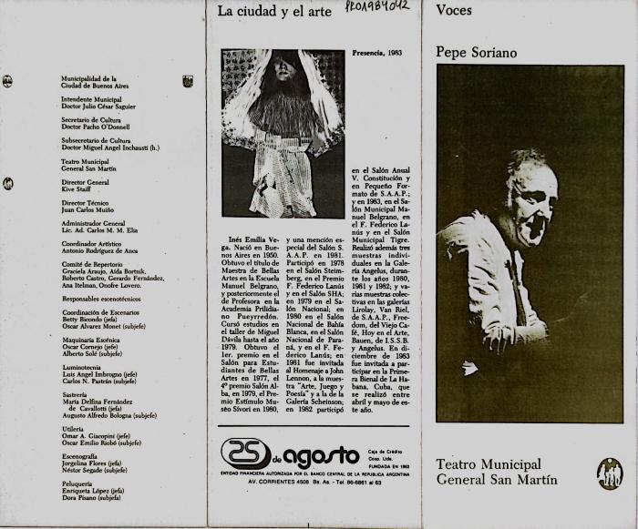Programa de Pepe Soriano.