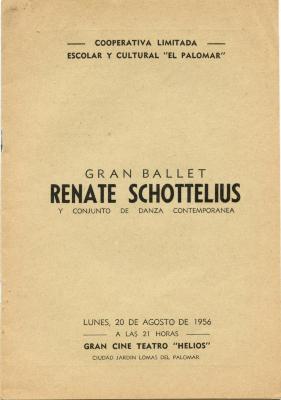 Programa: Gran ballet Renate Schottelius y conjunto de danza contemporánea.