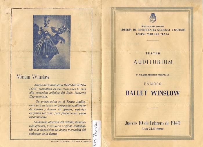 Programa: Ballet Winslow.