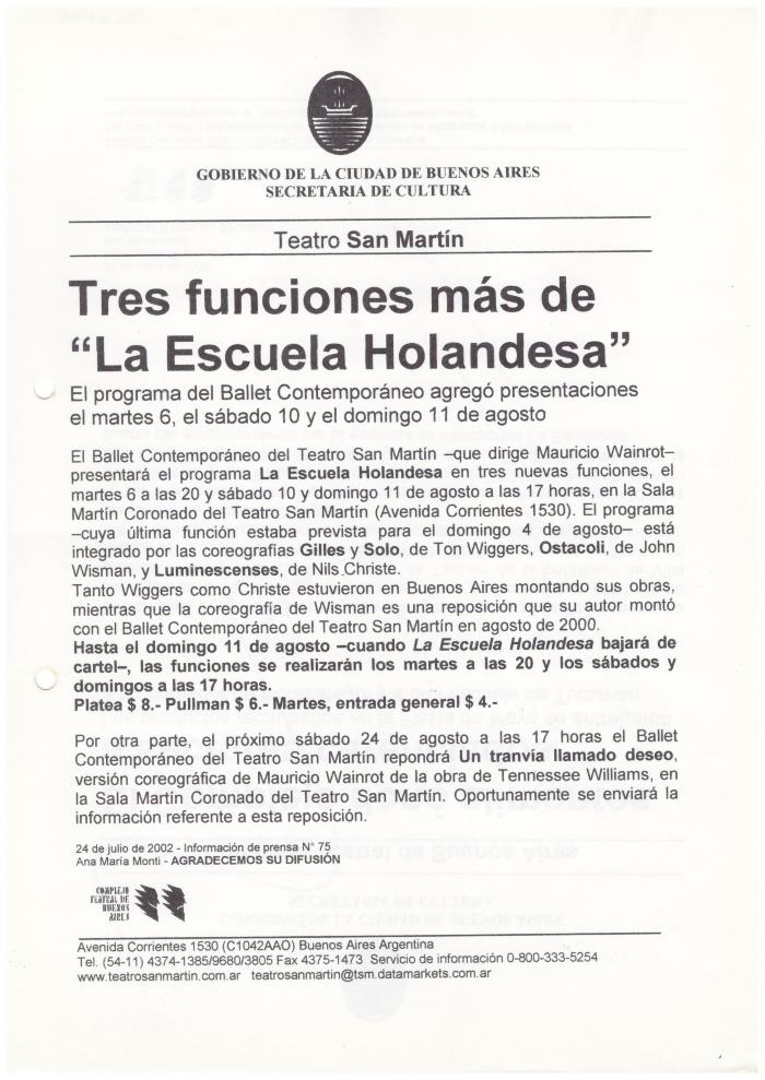 Información de prensa.